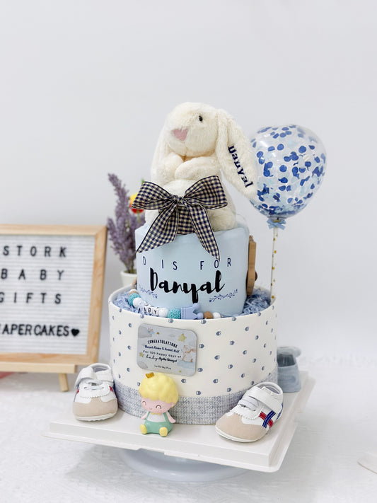 Stork Baby GiftsSignature Two Tiers Diaper Cake - TT006