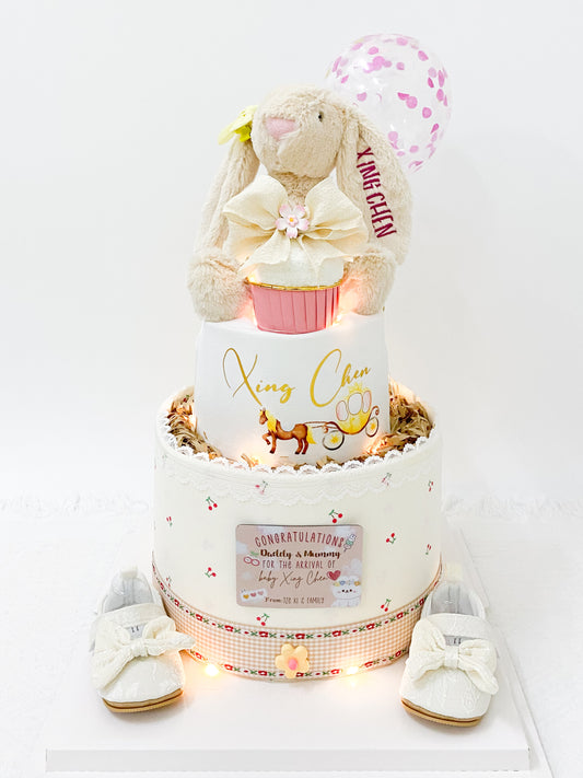 Signature Two Tiers Diaper Cake - TT003