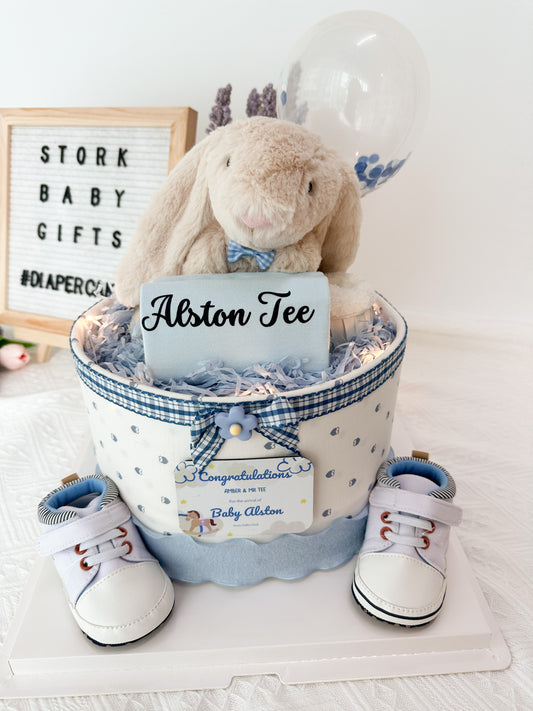 Stork Baby GiftsSignature One-Tier Diaper Cake