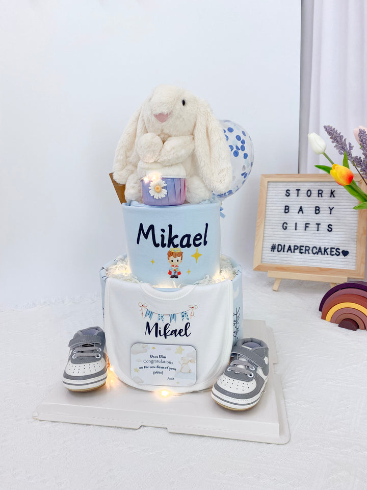 Stork Baby GiftsSignature Two Tiers Diaper Cake - TT010