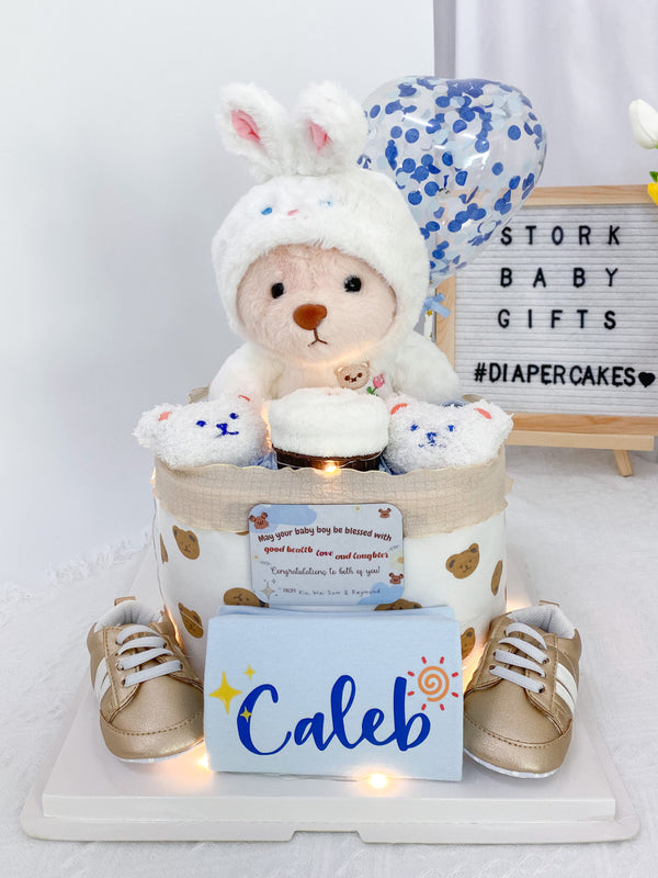 Stork Baby GiftsSignature One Tier Diaper Cake - OT007