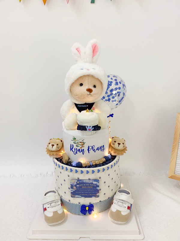 Stork Baby GiftsSignature Two Tiers Diaper Cake - TT014