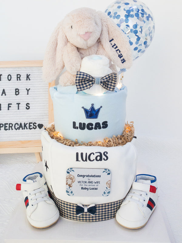 Signature Two Tiers Diaper Cake - TT034