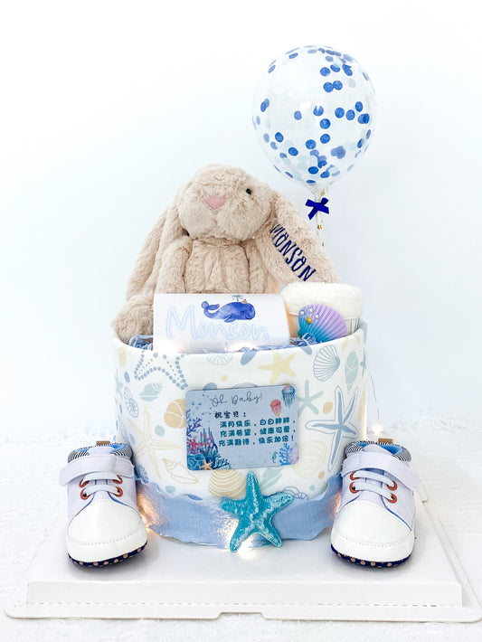 Stork Baby GiftsSignature One Tier Diaper Cake - OT001