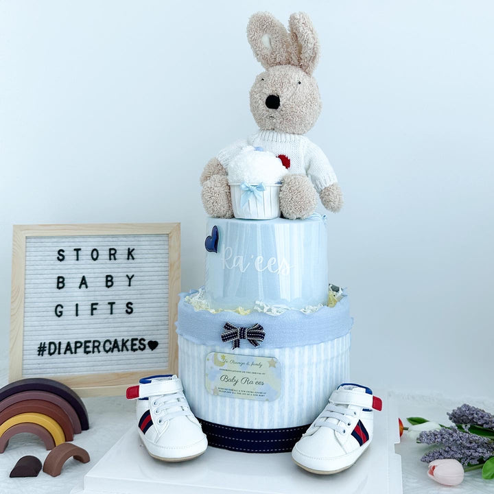 Stork Baby GiftsSignature Two Tiers Diaper Cake - TT015
