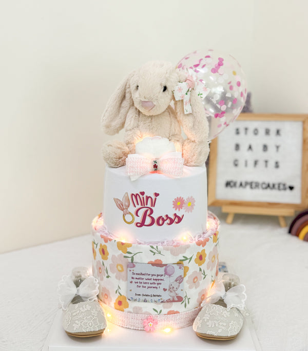 Signature Two Tiers Diaper Cake - TT009