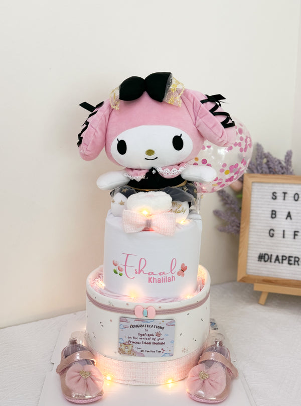 Signature Two Tiers Diaper Cake - TT005