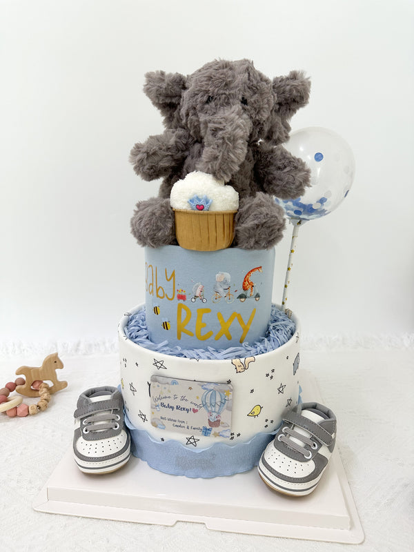 Signature Two Tiers Diaper Cake - TT018