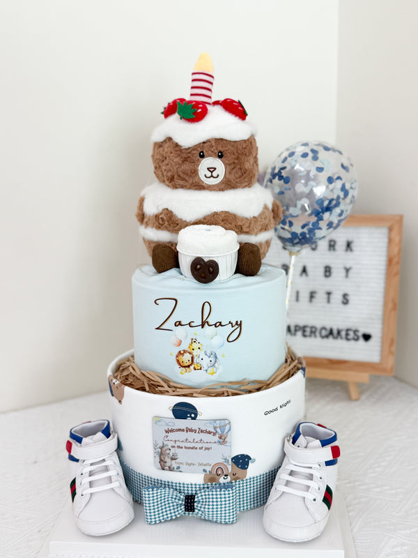 Signature Two Tiers Diaper Cake - TT063