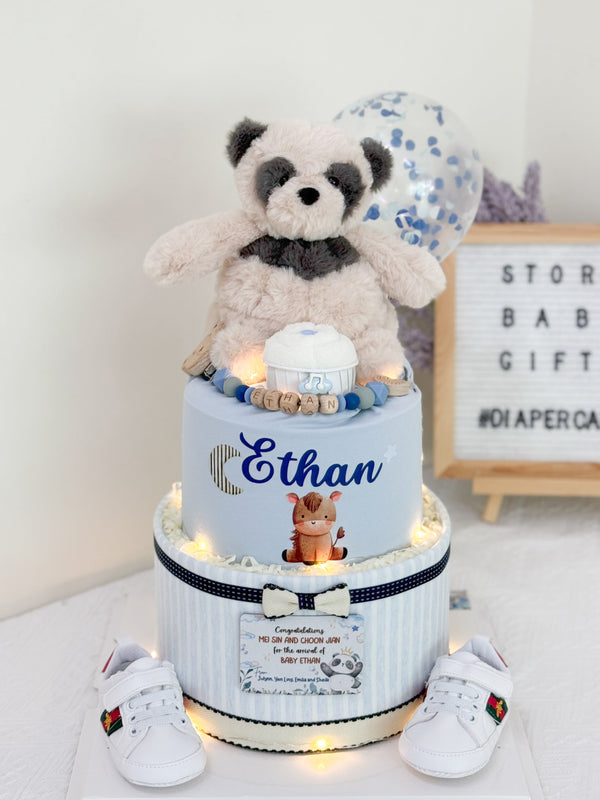 Signature Two Tiers Diaper Cake - TT015