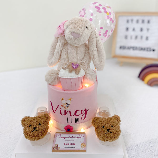 Mini Diaper Cake Baby Hamper- Mini002