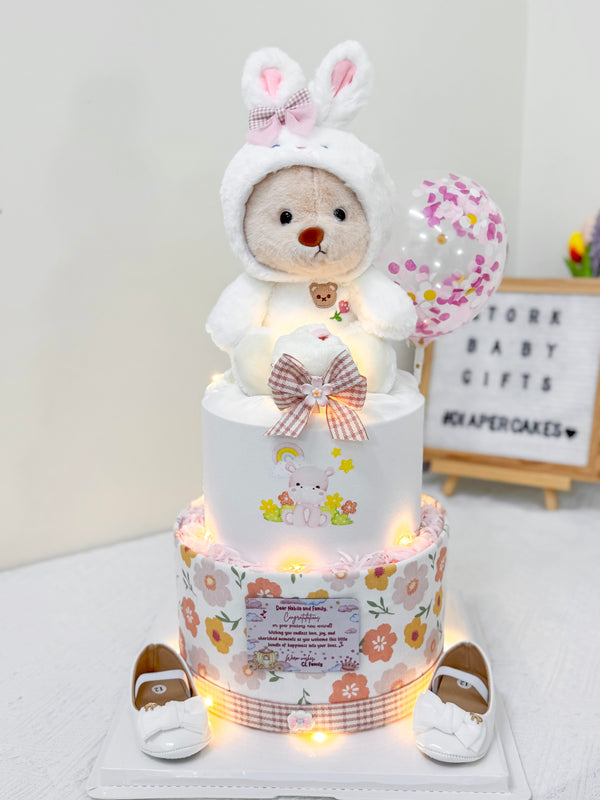 Signature Two Tiers Diaper Cake - TT022
