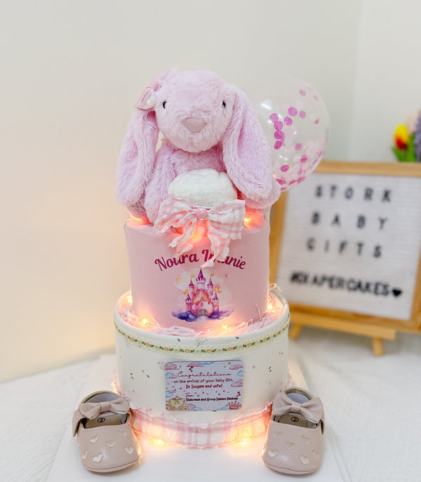 Signature Two Tiers Diaper Cake - TT044