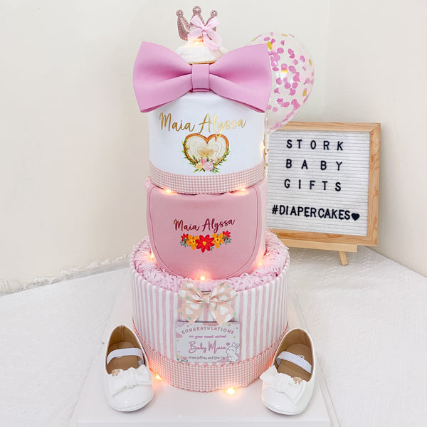 3-Tiers Diaper Cake without Soft Toy 026 (By Request only)