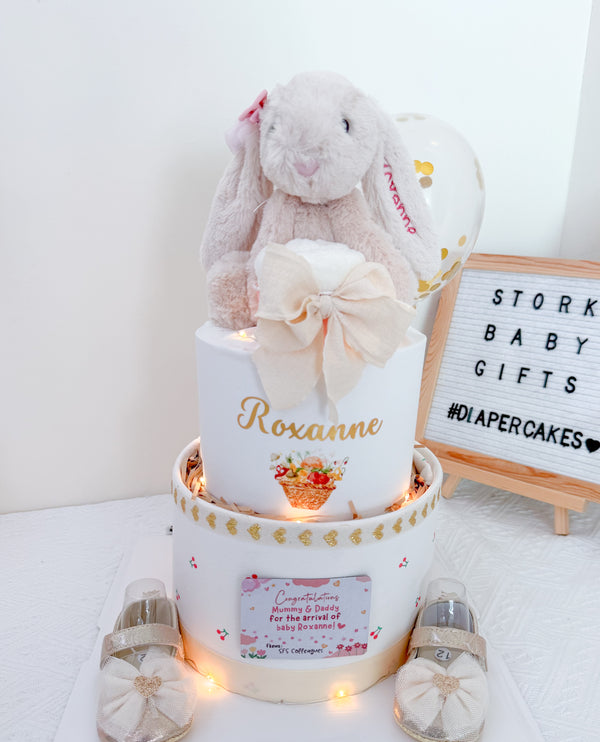 Signature Two Tiers Diaper Cake - TT036