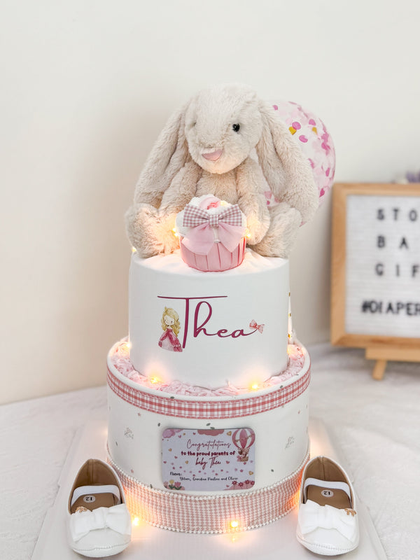 Signature Two Tiers Diaper Cake - TT047