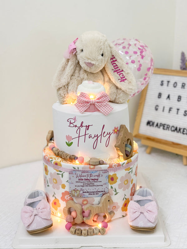 Signature Two Tiers Diaper Cake - TT040