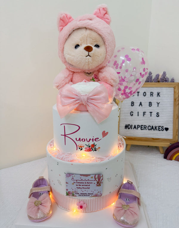Signature Two Tiers Diaper Cake - TT013