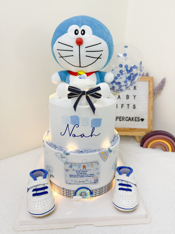Signature Two Tiers Diaper Cake - TT058