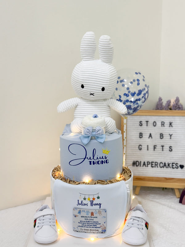 Signature Two Tiers Diaper Cake - TT056