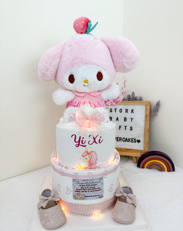 Signature Two Tiers Diaper Cake - TT019
