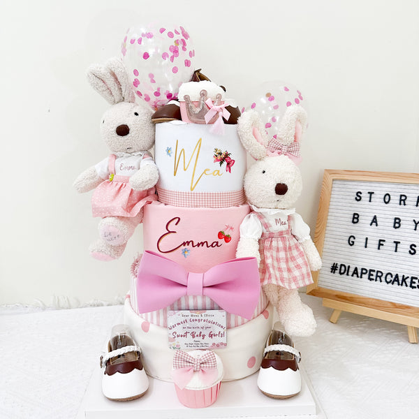 Twins Set 010 - Three Tier Diaper Cake