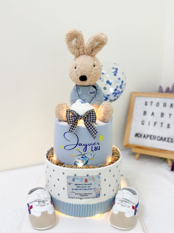 Signature Two Tiers Diaper Cake - TT053