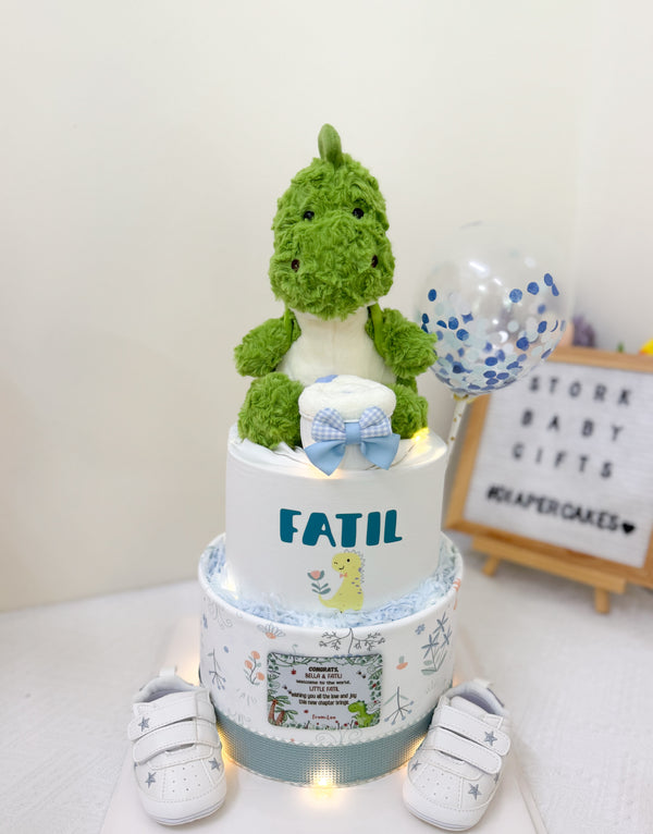 Signature Two Tiers Diaper Cake - TT049