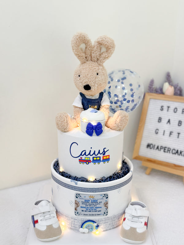 Signature Two Tiers Diaper Cake - TT035
