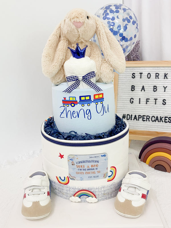 Signature Two Tiers Diaper Cake - TT017