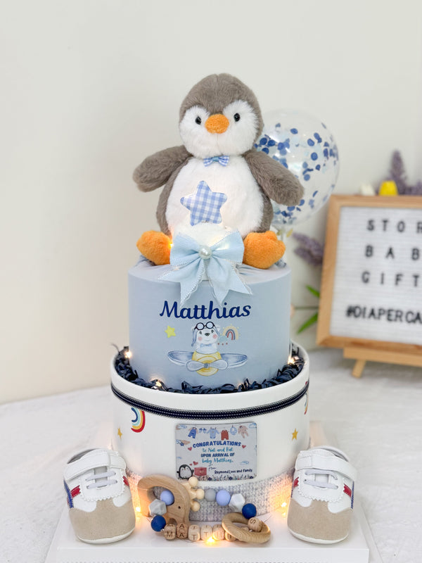 Signature Two Tiers Diaper Cake - TT017