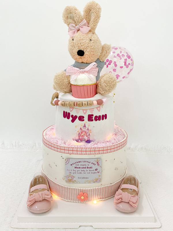 Signature Two Tiers Diaper Cake - TT028