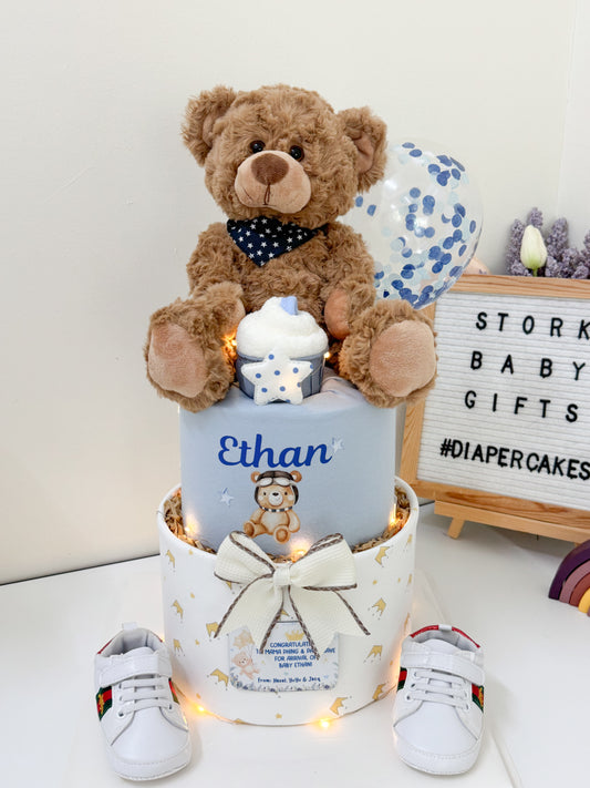 Signature Two Tiers Diaper Cake - TT006