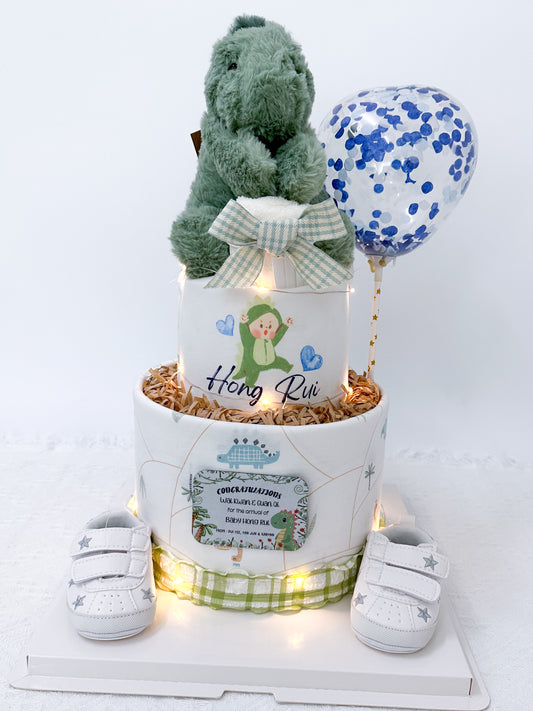 Stork Baby GiftsSignature Two Tiers Diaper Cake - TT004