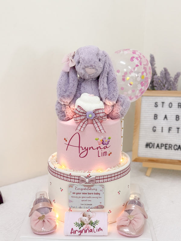 Signature Two Tiers Diaper Cake - TT021