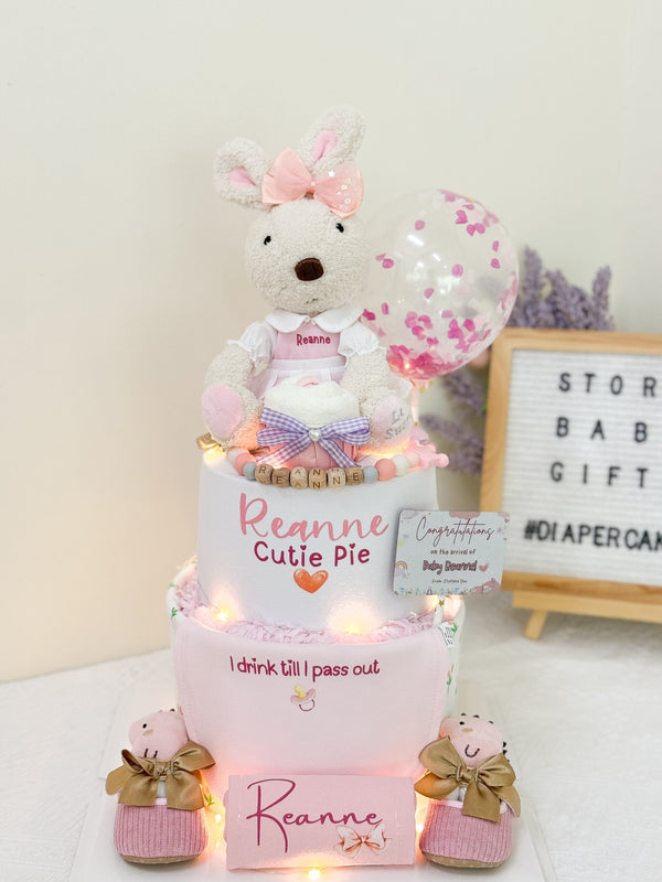 Signature Two Tiers Diaper Cake - TT011